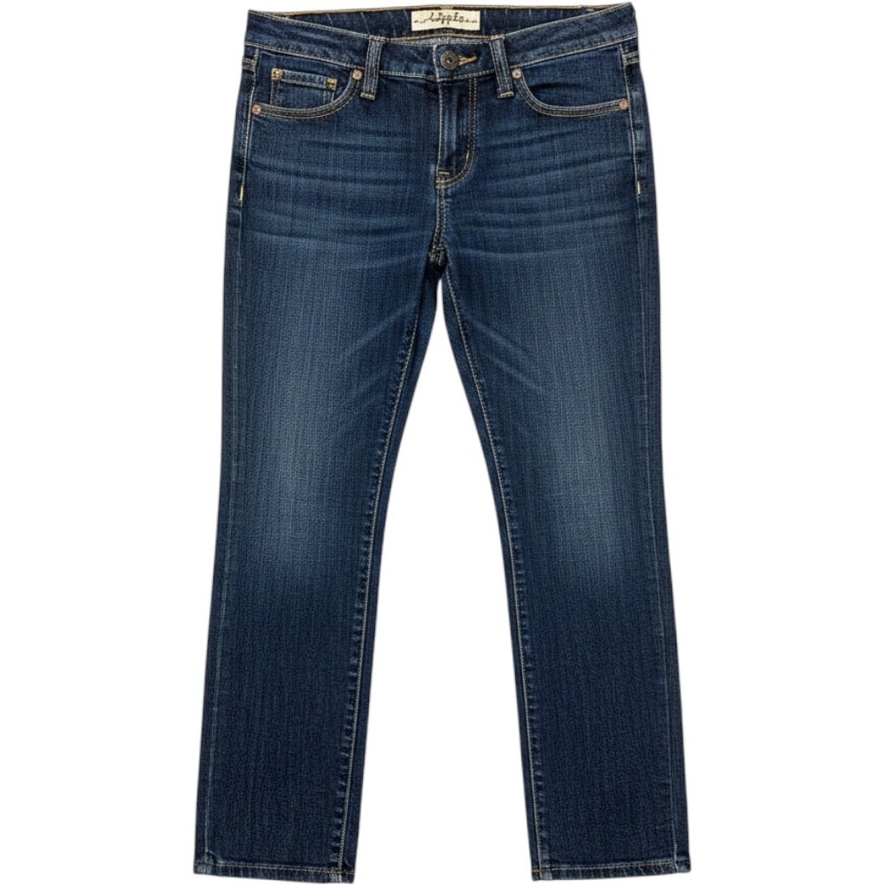 Hippie Jeans Womens Size 29 Dark Wash Straight Leg Denim Blue Mid Rise